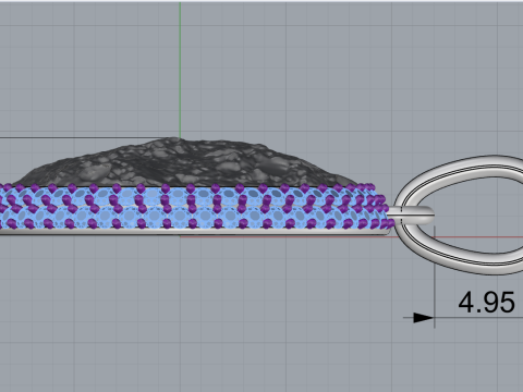 Moon pendant model 833 3D printmodel