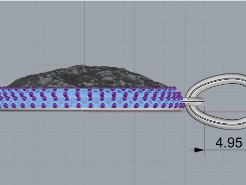 Moon pendant model 833 3D Print Model