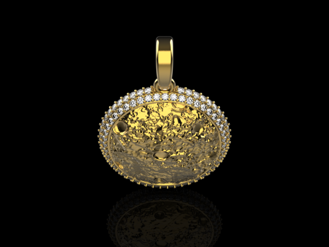 Moon pendant model 833 3D printmodel