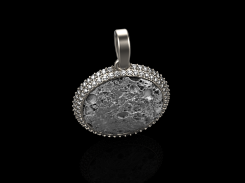 Moon pendant model 833 3D printmodel
