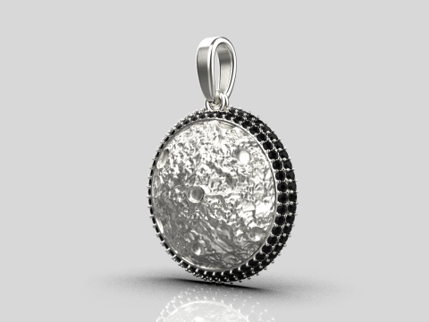 Moon pendant model 833 3D printmodel