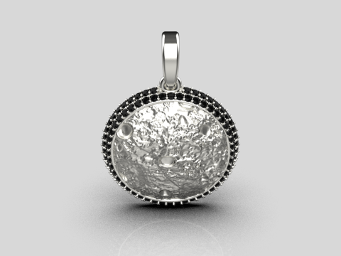 Moon pendant model 833 3D printmodel