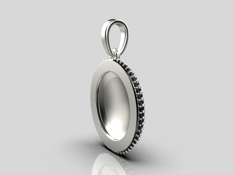 Moon pendant model 833 3D printmodel