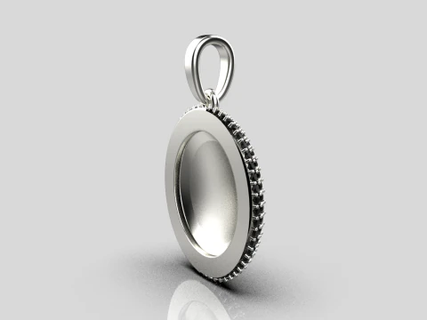 Moon pendant model 833 3D Print Model