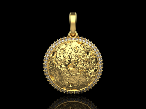 Moon pendant model 833 3D printmodel