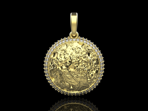 Moon pendant model 833 3D printmodel