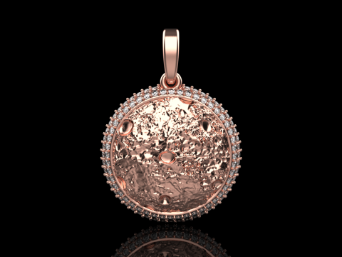 Moon pendant model 833 3D printmodel