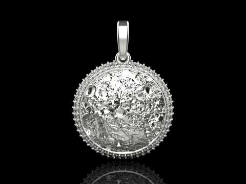 Moon pendant model 833 3D Print Model