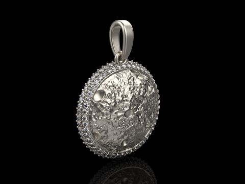 Moon pendant model 833 3D printmodel
