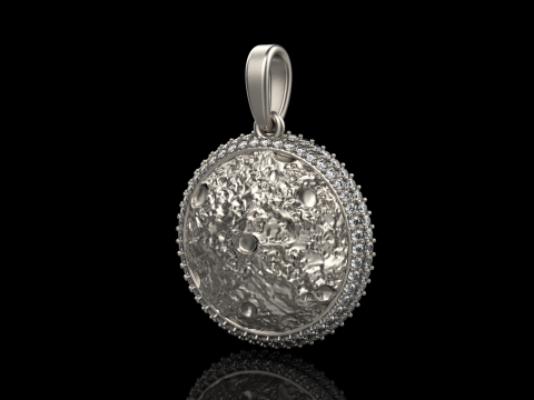 Moon pendant model 833 3D printmodel