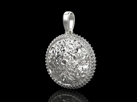 Moon pendant model 833 3D Print Model