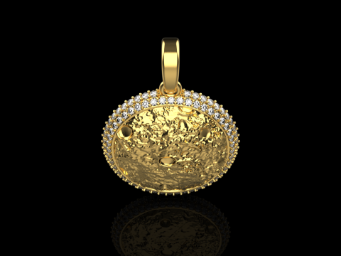 Moon pendant model 833 3D printmodel