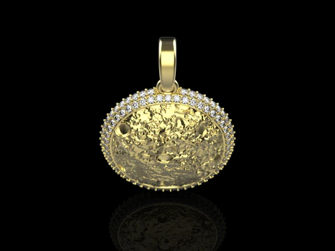Moon pendant model 833 3D Print Model