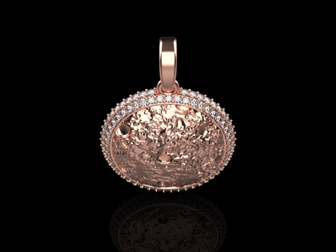 Moon pendant model 833 3D printmodel
