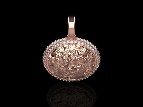 Moon pendant model 833 3D Print Model