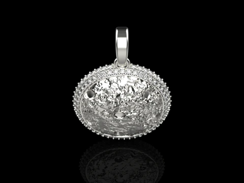 Moon pendant model 833 3D Print Model