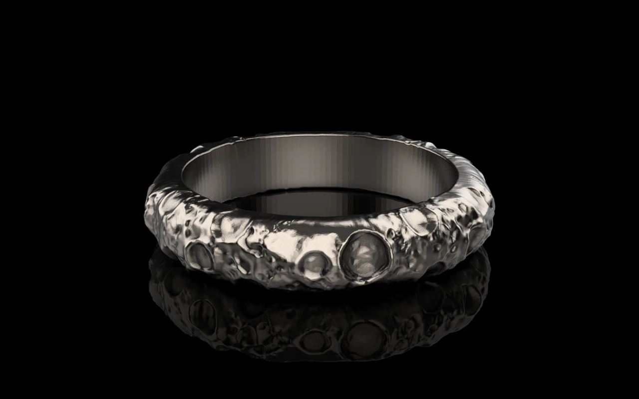 Moon ring model 832 3D Print Model .c4d .max .obj .3ds .fbx .stl .blend 