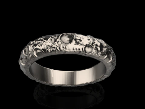 Moon ring model 832 3D Print Model