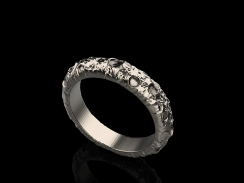 Moon ring model 832 3D Print Model