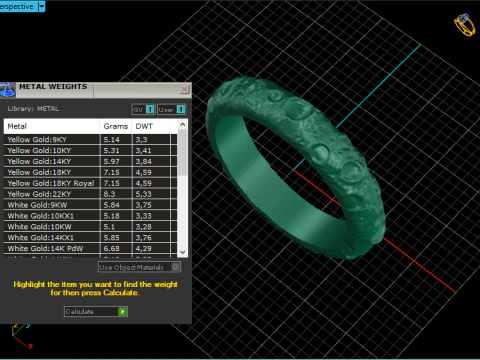 Moon ring model 832 3D Print Model