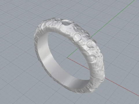 Moon ring model 832 3D Print Model