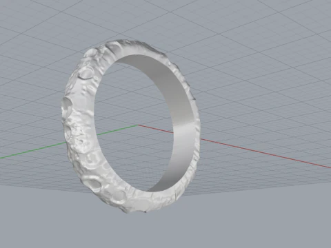 Moon ring model 832 3D Print Model