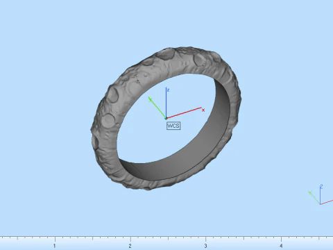 Moon ring model 832 3D Print Model