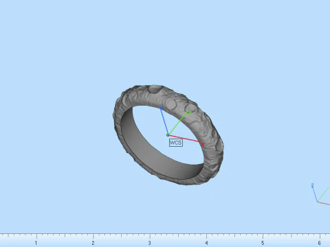 Moon ring model 832 3D Print Model
