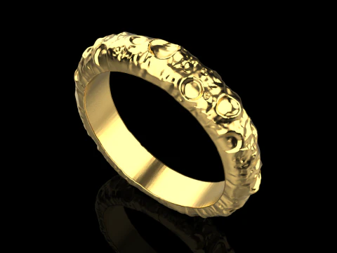 Moon ring model 832 3D Print Model