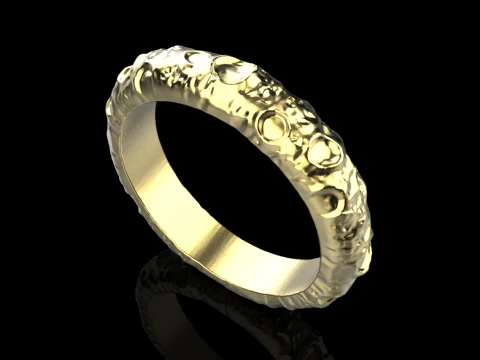 Moon ring model 832 3D Print Model