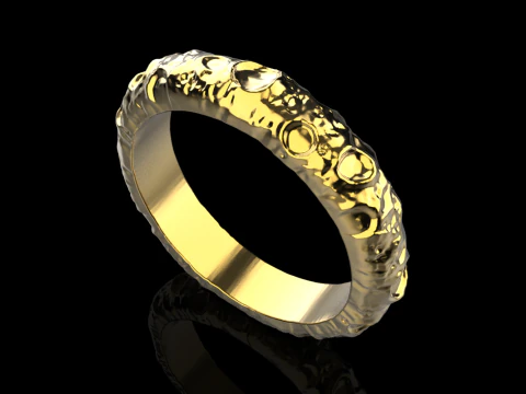 Moon ring model 832 3D Print Model