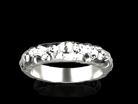 Moon ring model 832 3D Print Model
