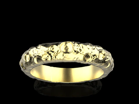 Moon ring model 832 3D Print Model