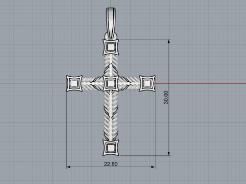 Rope cross model 831 Model Cetak 3D