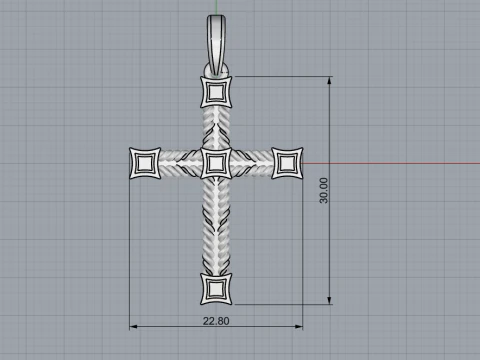 Rope cross model 831 3D Print Model