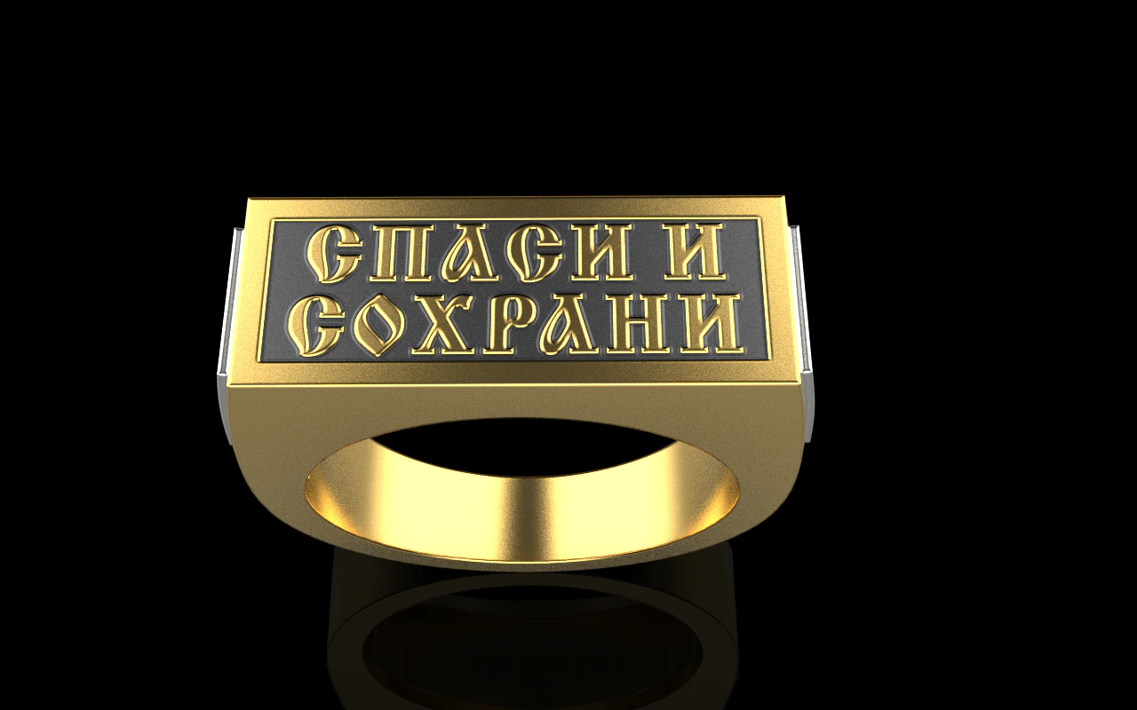 Signet ring save and protect model 830 3D Print Model .c4d .max .obj .3ds .fbx .stl .blend
