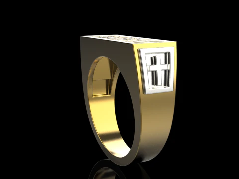 Signet ring save and protect model 830 3D Print Model