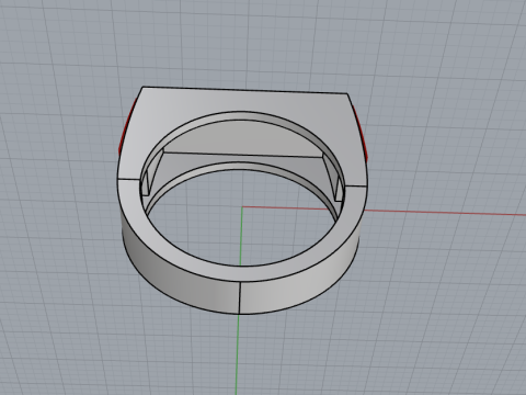 Signet ring save and protect model 830 3D Принт Модель