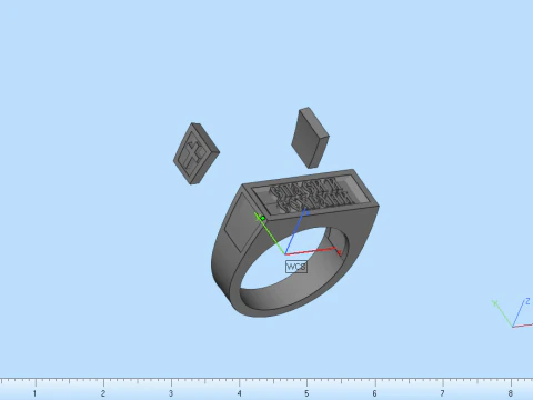 Signet ring save and protect model 830 3D Print Model