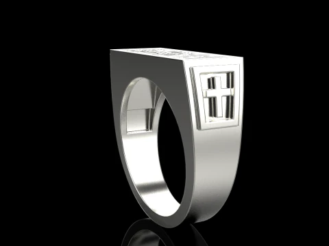Signet ring save and protect model 830 3D Print Model