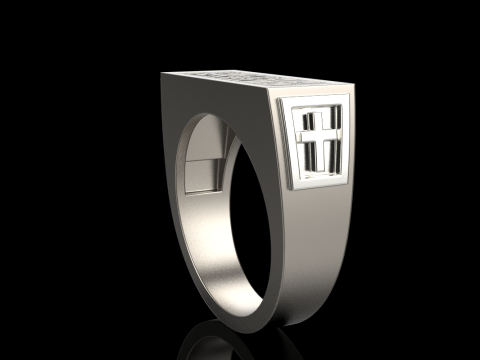 Signet ring save and protect model 830 3D Принт Модель