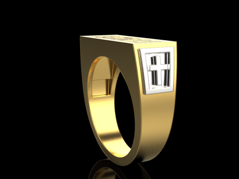 Signet ring save and protect model 830 3D Принт Модель