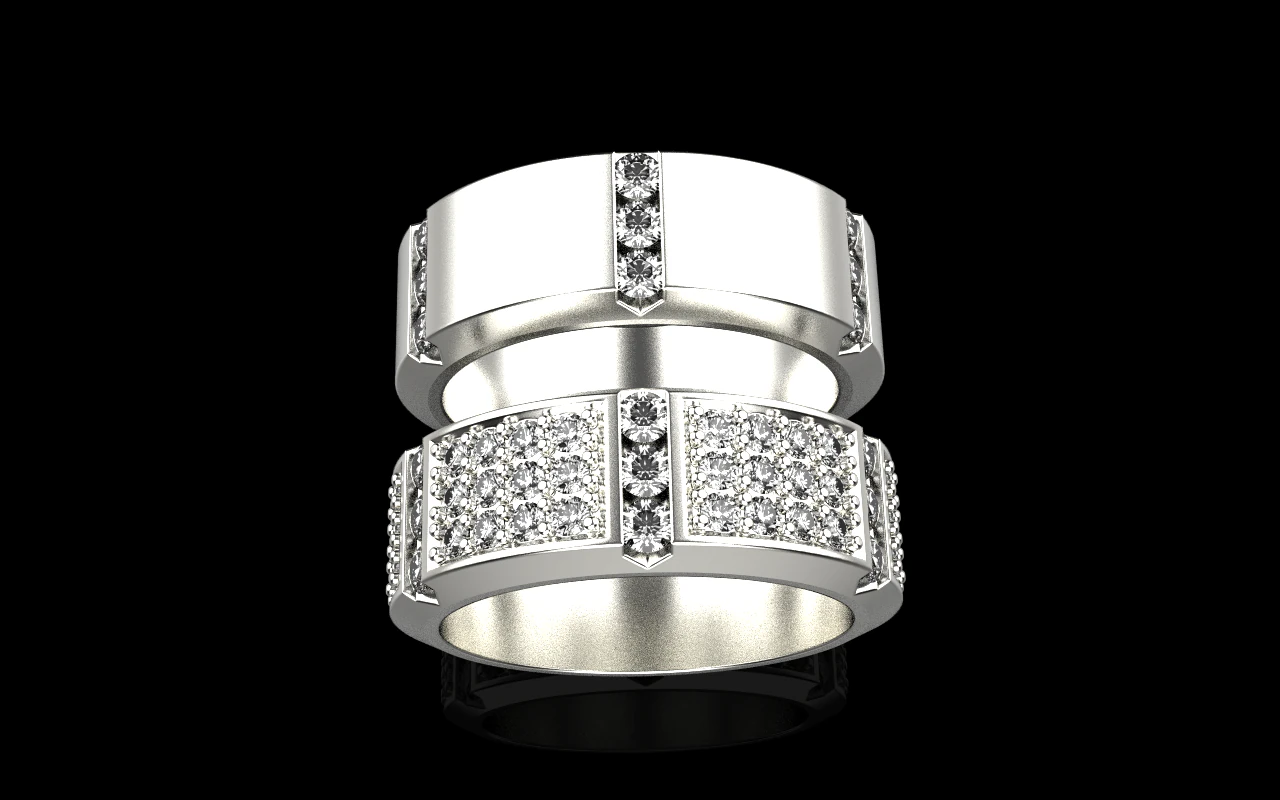Wedding rings model 828 3D Print Model .c4d .max .obj .3ds .fbx .stl .blend