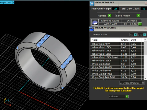 Wedding rings model 828 3D Print Model
