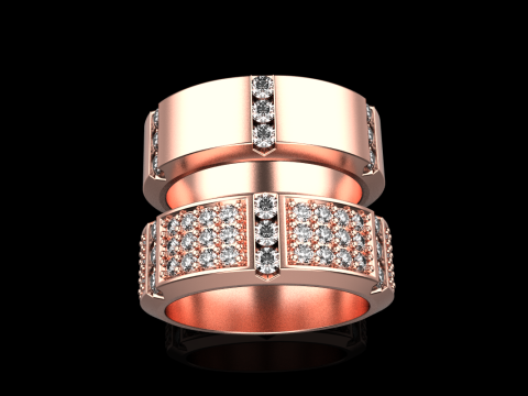Wedding rings model 828 3D 프린트 모델