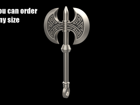 Axe pendant model 827 3D Принт Модель