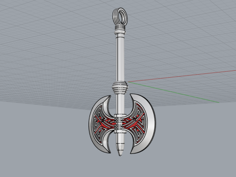 Axe pendant model 827 Modello di stampa 3D