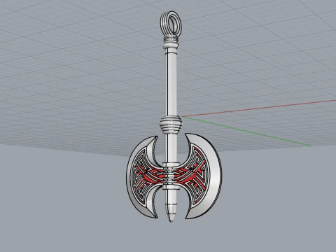 Axe pendant model 827 3D Print Model