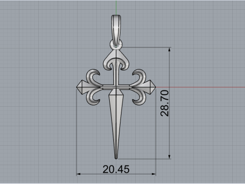 Cross model 826 3D प्रिंट मॉडल