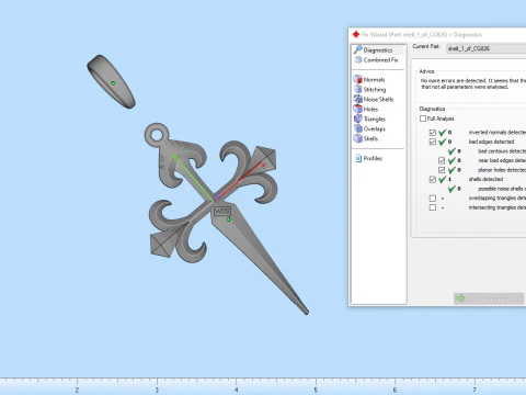 Cross model 826 3D Print Model